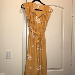 Yellow flower Loft Outlet Maxi Dress
